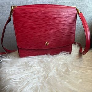 LOUIS VUITTON Epi Grenelle Red